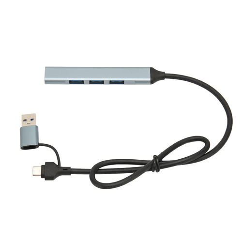 Cuifati 4 Port USB 3.0 Hub with USB C Connector,5Gbps USB 3.0 Docking Station for Desktop Laptop PC