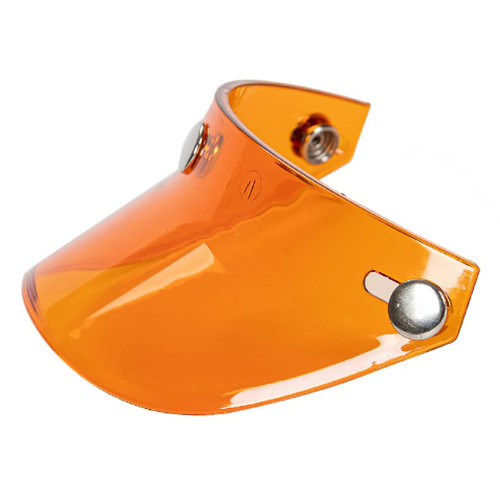 Maiju Universal 3 Snap-Button Visor Flip Up Wind Shield for Open Face Motorcycle Helmet