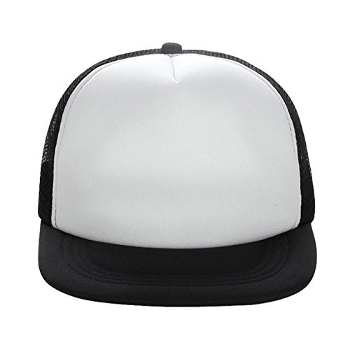 LISfsa Unisex Mesh Baseball Cap Hat Sport Blank Visor Hat Adjustable Baseball Hats for Women Baseball Fitted Caps for Men White