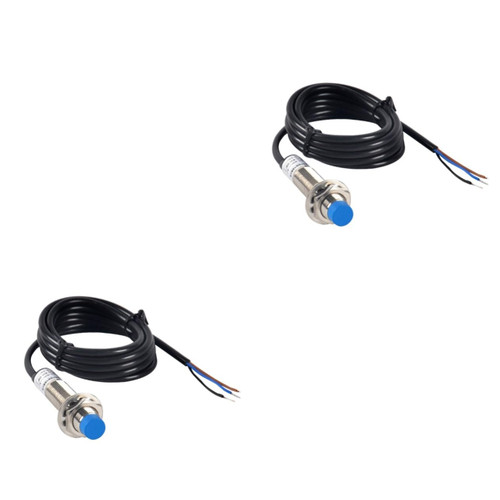 UKCOCO 2pcs Proximity Inductive Dx M12 Normally Open