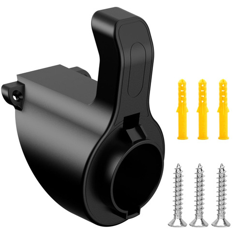 Charging Station Accessories?ev Charger Holder?Cable Organizer? Electric Vehicle Charger Holder for J1772 Fits All J1772 Type Connectors and Mounts