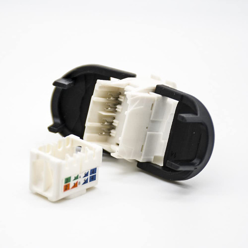 Elecbee RJ45 Network Connectors Through Hole Straight CAT6 Unshielded 8P8C RJ45 Jack