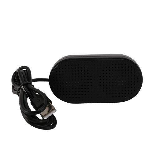 Geuxe USB Speaker Portable Loudspeaker Powered Stereo Multimedia Speaker for Notebook Laptop PC(Black)