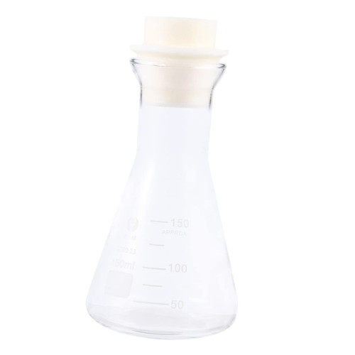 CHILDWEET 1PC beakers erlenmeyer Flask 1000ml Glass erlenmeyer Flask Wide Mouth Flask Test Laboratory Flask Glass Flask for Laboratory erlenmeyer Flask 2000ml Student use Tool Major