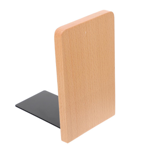 Operitacx Book Stand Shelves Bookends Sturdy Book Holder Desktop Book Organizer Book Organizer End Desktop Bookends Decorative Bookends Heavy Book Bookend Supports Wood Office Shelf Vintage