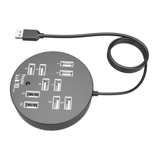 Homoyoyo Splitter USB Hubs Laptop Adapter USB Adapter USB Additional Ports for Laptop USB Extender USB Multiple Port Laptop Computers Multiple USB Multi USB Port Round USB Connector Metal