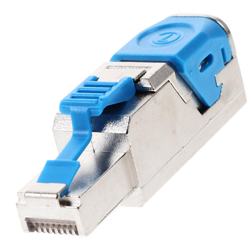 UKCOCO Connectors Pass Through Connector Cable Shielded Connector External Connector Pass Through Plugs for Ethernet Cable Cat7 Connector Zinc Alloy Crimp Module