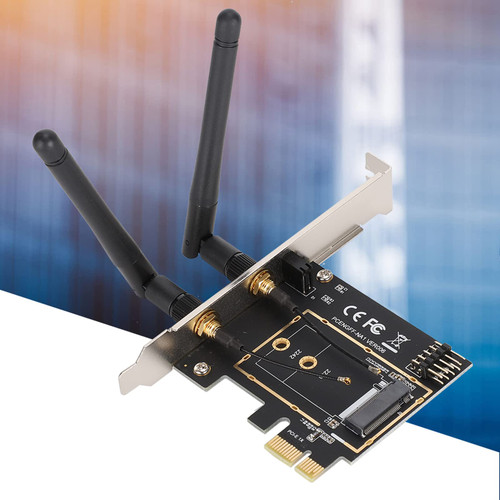 EBTOOLS PCI E to NGFF Adapter Card, Wireless PCI E 1X to Key A E Network Expansion Card, Support for WINXP,WIN7,WIN8,WIN10, for Linux