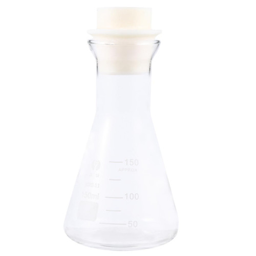 JECOMPRIS 1pc Laboratory Bottles Essential Oil Distiller Glass Erlenmeyer Flask Beakers Conical Flask Glass Narrow Mouth Flask Wide Mouth Flask Graduated Bottle Student Use Triangle Flask