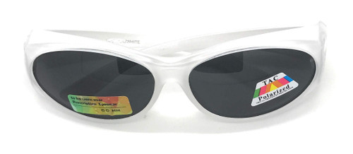 MyUV Fit Over Sunglasses For Women - Polarized Fitover Sunglasses - Sunglasses Over Prescription Glasses (White)