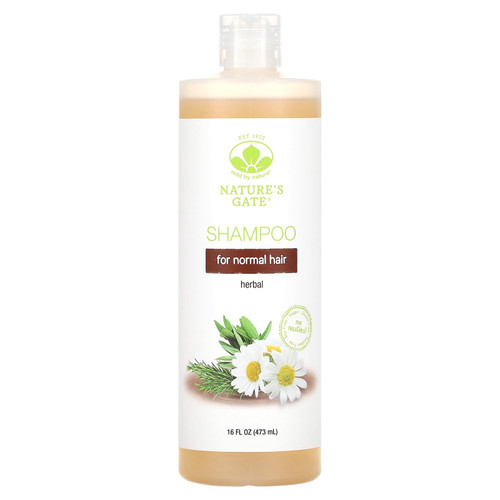 Mild By Nature Herbal Shampoo for Normal Hair, 16 fl oz (473 ml)