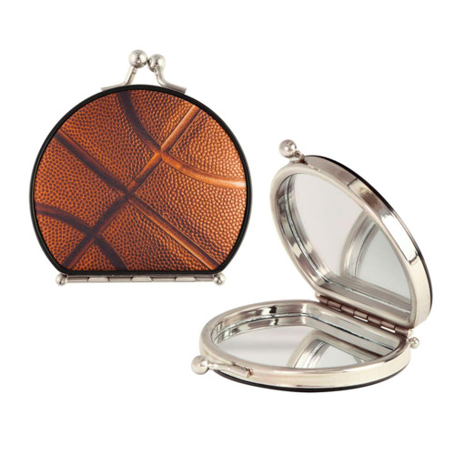 Sletend Basketball Compact Mirror for Women,Mini Pocket Travel Makeup Mirror,Pretty Portable Folding Small Pocket Mirror for Handbag,Purse,Double Sided Handheld Magnifying Mirror Sletend Basketball Compact Mirror for Women,Mini Pocket Travel Makeup Mirror,Pretty Portable Folding Small Pocket Mirror for Handbag,Purse,Double Sided Handheld Magnifying Mirror