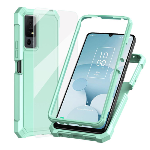 Ailiber for TCL 40 XL/Lively Jitterbug Smart 4/TCL 40T Phone Case with Screen Protector, 2 Layer Structure Protection, Shockproof Corner TPU Bumper, Slim Silicone Phone Cover for TCL 40XL-Mint Green Ailiber for TCL 40 XL/Lively Jitterbug Smart 4/TCL 40T Phone Case with Screen Protector, 2 Layer Structure Protection, Shockproof Corner TPU Bumper, Slim Silicone Phone Cover for TCL 40XL-Mint Green