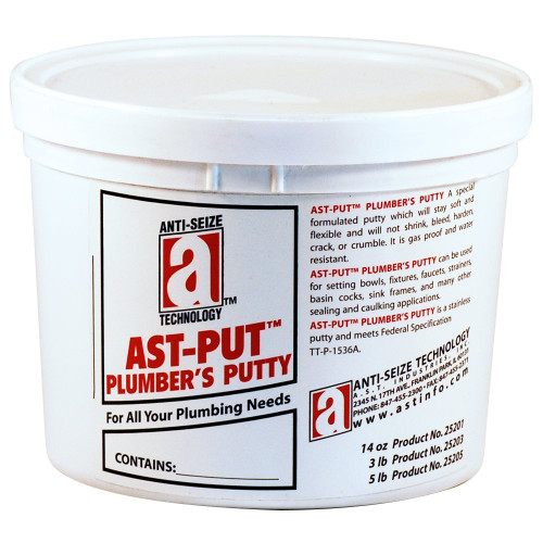 AST-PUT 25205 Plumber's Putty, Professional Grade, 5 lb. Tub