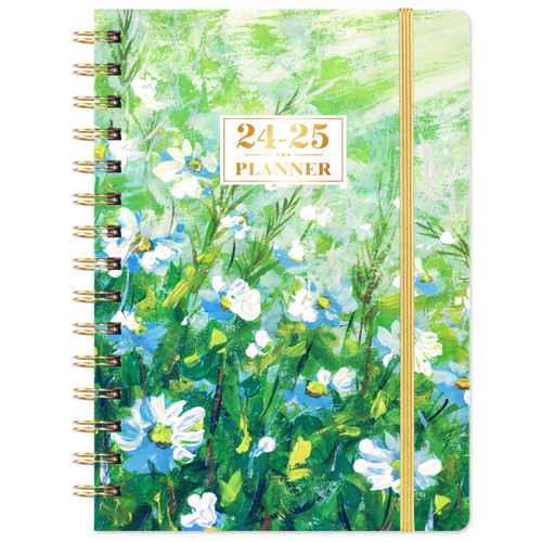 Planner 2024-2025 - Academic Planner 2024-2025, JUL. 2024 to JUN. 2025, 6.4" x 8.5" Weekly & Monthly Planner 2024-2025 with Twin-Wire Binding, Elastic Closure, 2024 Calendar 12 Month Planner Planner 2024-2025 - Academic Planner 2024-2025, JUL. 2024 to JUN. 2025, 6.4" x 8.5" Weekly & Monthly Planner 2024-2025 with Twin-Wire Binding, Elastic Closure, 2024 Calendar 12 Month Planner