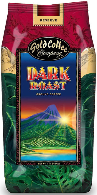 Gold Coffee Dark Roast: Ground Coffee, 1lb. (Pack of 1) - Roasted to Perfection Instant Coffee, A Medium Roast Coffee Grounds, Rich in Flavor with a Sweet, Decadent Aroma & Smooth Characteristics Gold Coffee Dark Roast: Ground Coffee, 1lb. (Pack of 1) - Roasted to Perfection Instant Coffee, A Medium Roast Coffee Grounds, Rich in Flavor with a Sweet, Decadent Aroma & Smooth Characteristics