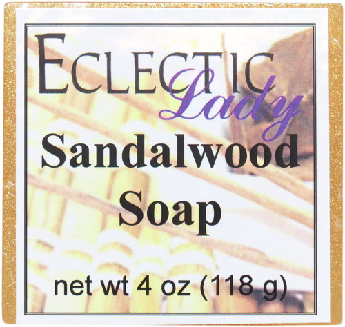 Eclectic Lady Sandalwood Glycerin Soap, 4 oz Bar