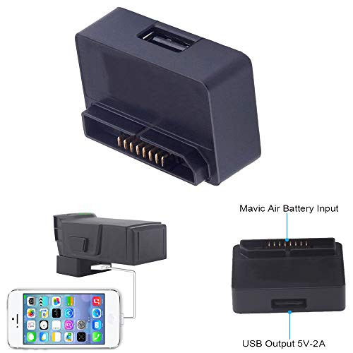 ZEEY Mavic AIR Battery Converter Power Bank Adapter Compatible with DJI Mavic AIR 1 USB Ports, Mavic AIR Charging Converter Compatible with Smartphone and Tablet