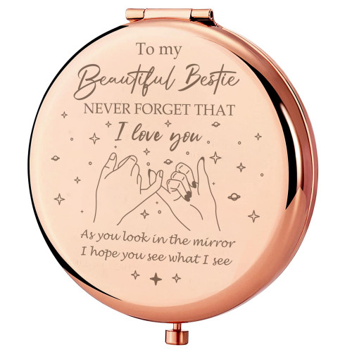 Bestie Gifts, Friendship Gifts for Women, Best Friend Birthday Gifts Bestie Makeup Mirror, Compact Mirror Gifts from Sister, Bestie Sister Gifts Sister College Sister Graduation Birthday Gifts Idea Bestie Gifts, Friendship Gifts for Women, Best Friend Birthday Gifts Bestie Makeup Mirror, Compact Mirror Gifts from Sister, Bestie Sister Gifts Sister College Sister Graduation Birthday Gifts Idea