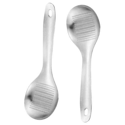 Unomor 2pcs Stainless Steel Ginger Grinder Vegetable Grater Garlic Press Cutter Grater Grinder Spoon Ginger Mincer Crusher Heavy Dough Press Kitchen Accessory Garlic Peeler Baby Food