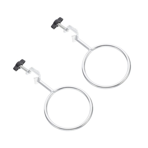 2pcs Hoop Laboratory Supports Sturdy Flask Support Retort Rings Labs Support Rings Retort Support Iron Beaker