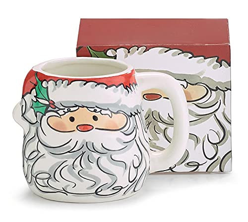burton+BURTON 208838 Santa Claus Head Shape Mug, 16 Ounces