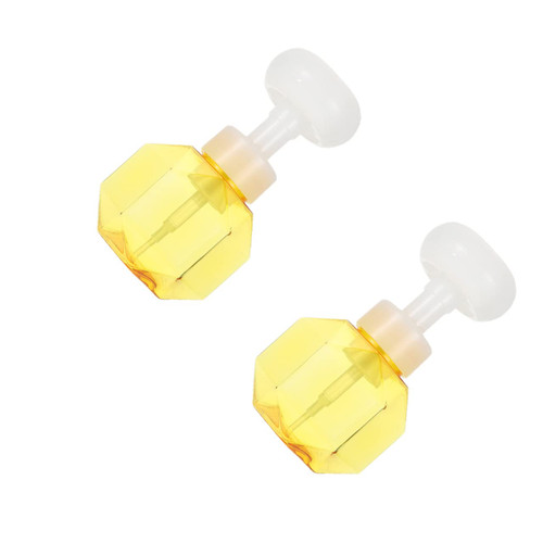 Sosoport 2pcs Flower Sparkling Bottle Facial Foam Maker Soap Foam Maker Clear Empty Bubble Maker Face Wash Clean Makeup Bubble Whipped Bottle Foamer Leakproof Travel Subject Petg