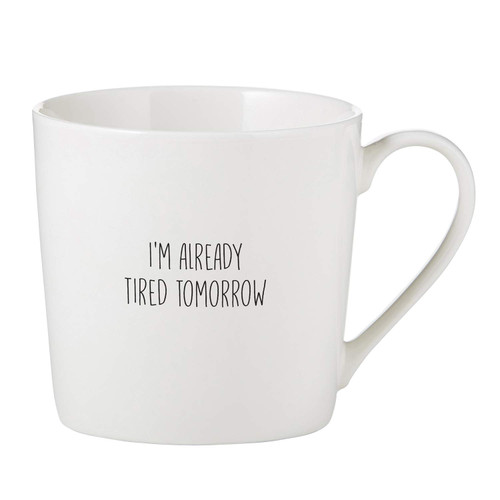 Santa Barbara Design Studio SIPS Drinkware Coffee Cup/Mug, 14-Ounce, Tired Tomorrow