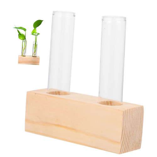FUNOMOCYA Test Tube Vase Hydroponic Vase Glass Vase Flowers Decoration Indoor Flower Pot Tabletop Plant Terrarium Glass Flower Terrarium Household Plant Terrarium Clear Plant Vase Small Bud