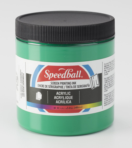 Speedball Acrylic Screen Printing Ink, 8 fl. oz, Emerald Green 8 Fl Oz