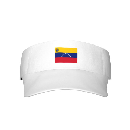 Venezuela Flag Sport Sun Visor Hats Adjustable Empty Top Baseball Cap Golf Visors Hat Athletic Visor Hat for Men Women Black