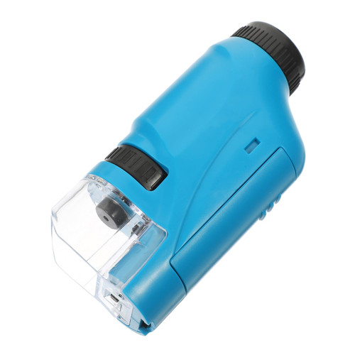 Microscope Toy Monocular Microscope Educational Toys Plastic Model Kits Kids Microscope Children Toys Preschool Microscope Student Microscope Abs Portable Equipment Set Pupils