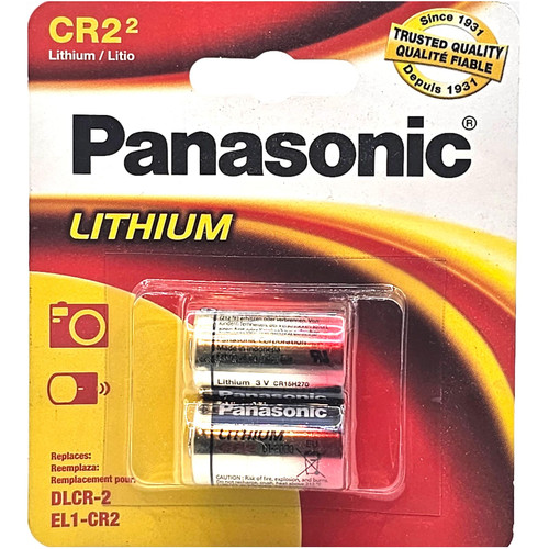 2pk Panasonic 3V CR-2 Photo Lithium Battery Replaces EL-CR2 GPCR RLCR2