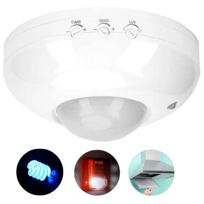 Adjustable Body Motion Movement Ceiling Infrared Sensor Detector Light Bulb Switch