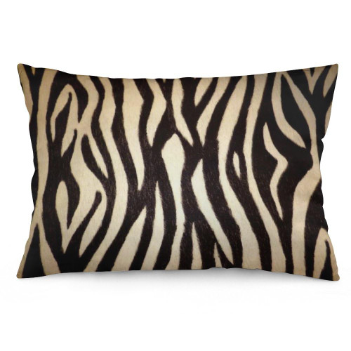 Tiger Texture Print Animal Skin Black and Gold Pillow Covers Decorative Lumbar Throw Pillowcase 12x20 Inch Couch Cushion Cover for Home Decor Living Room Bedroom College Dorm Bed Car Sofa Sofa