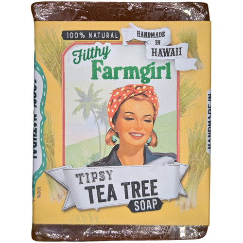 FILTHYFARMGIRL.COM Tipsy Tea Tree Soap Bar, Yellow, 5 Ounce, 1 Count