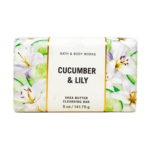 Bath & Body Works Cucumber & Lily Shea Butter Cleansing Bar - 5 oz / 141.75 g