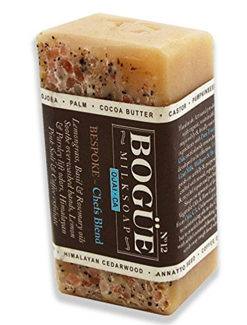 Handmade Goat Milk Soap-Exfoliating Himalayan Pink Salt & Coffee, odor neutralizing Lemon & Parsley,Lemongrass, Basil, Rosemary & soothing Himalayan Cedarwood- No.12 BESPOKE "Chefs Blend" Handmade Goat Milk Soap-Exfoliating Himalayan Pink Salt & Coffee, odor neutralizing Lemon & Parsley,Lemongrass, Basil, Rosemary & soothing Himalayan Cedarwood- No.12 BESPOKE "Chefs Blend"