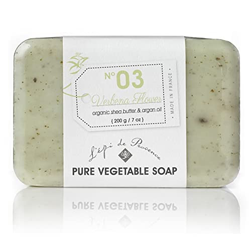 French Soap - No 03 - Verbena Flower by L'epi de Provence - 200g (7 oz) bar