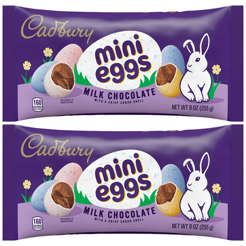 Cadbury Easter Mini Eggs Milk Chocolate Candy for Easter Candy Dishes, Party Favors, Lunch Boxes, Decorating Desserts - Cadbury Chocolate Eggs in a Crisp Sugar Shell Candy for Kids (Pack of 2, Milk Chocolate) Cadbury Easter Mini Eggs Milk Chocolate Candy for Easter Candy Dishes, Party Favors, Lunch Boxes, Decorating Desserts - Cadbury Chocolate Eggs in a Crisp Sugar Shell Candy for Kids (Pack of 2, Milk Chocolate)
