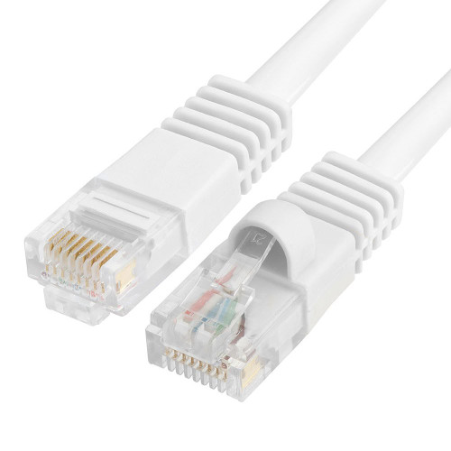 75ft Cat6 Ethernet Patch Cable White - RJ45 - Network - Modem - Router - LAN - Internet - PC