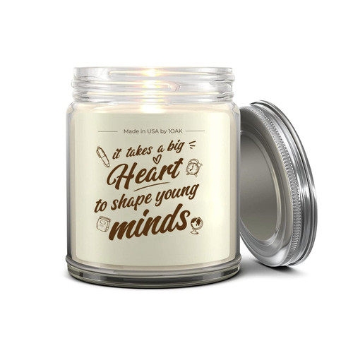 1OAK Vanilla Scented Candles - Teacher Candle Gifts - Teacher Gifts for Women, Men - Best Teacher Gifts - Teacher Appreciation Gifts - Teacher Presents - Made in USA