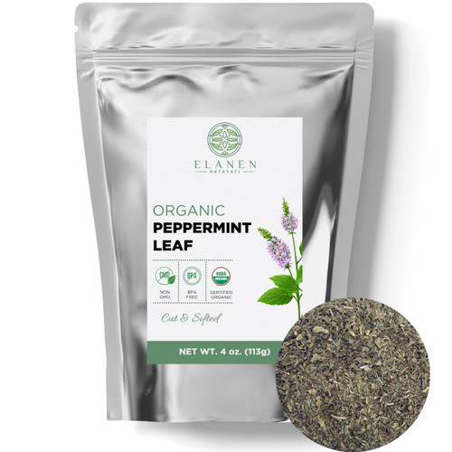 Organic Peppermint Leaves 4 oz. (113g), USDA Certified Organic Peppermint Tea Loose Leaf, Organic Mint Leaves, Dried Mint Leaves, Dry Mint Tea Loose Leaf Bulk, Cut & Sifted Organic Peppermint Leaves 4 oz. (113g), USDA Certified Organic Peppermint Tea Loose Leaf, Organic Mint Leaves, Dried Mint Leaves, Dry Mint Tea Loose Leaf Bulk, Cut & Sifted