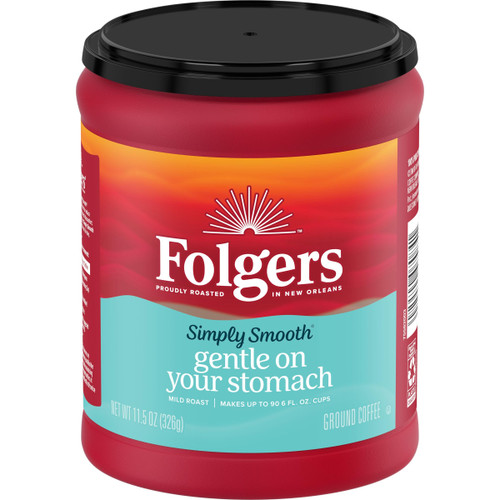 Folgers Simply Smooth Mild Roast Ground Coffee, 11.5 Ounces Folgers Simply Smooth Mild Roast Ground Coffee, 11.5 Ounces