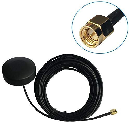 Beyondoor GSM External Roof Antenna,GSM Antenna 850/900/1800/1900MHZ Frequency for GSM GPRS CDMA WCDMA Module with 3m RG174 Cable SMA Straight Male,Screw Mount