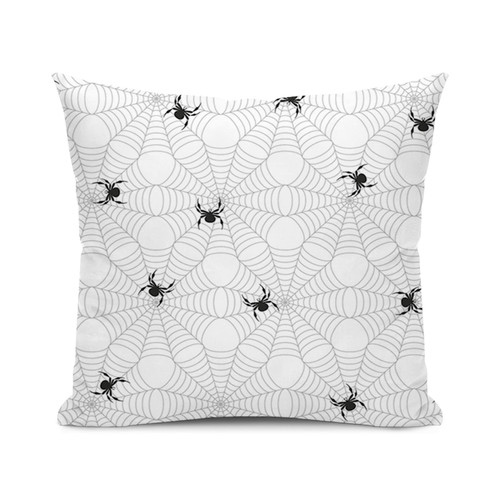 SARNFANS Halloween Throw Pillow Cushion Cover,Horror Trick Animal Network,Decorative Square Accent Pillow Case,White and Black 20x20 inch SARNFANS Halloween Throw Pillow Cushion Cover,Horror Trick Animal Network,Decorative Square Accent Pillow Case,White and Black 20x20 inch