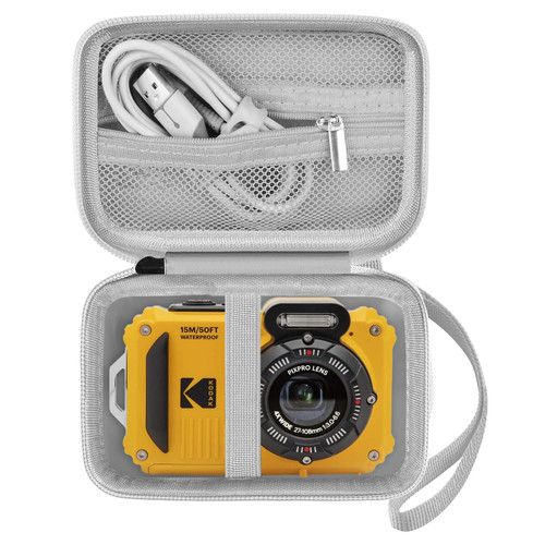 Leayjeen Camera Case Compatible with Kodak PIXPRO WPZ2 Rugged Waterproof Digital Camera,Underwater 1080P Full HD Photography Camera Case-Yellow(Case Only)