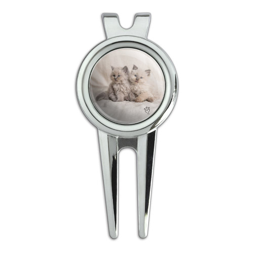 GRAPHICS & MORE Miradoll Ragdoll Kitten Best Friends Golf Divot Repair Tool and Ball Marker