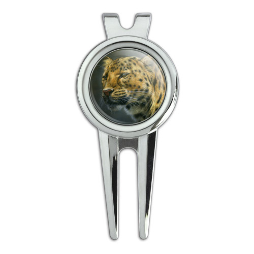 GRAPHICS & MORE Leopard Big Cat Golf Divot Repair Tool and Ball Marker