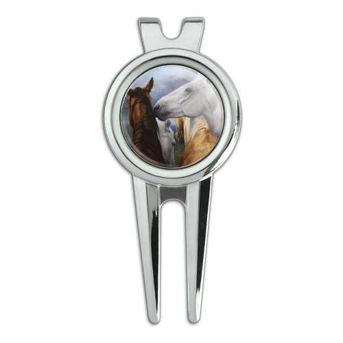 GRAPHICS & MORE Horse Support Group Golf Divot Repair Tool and Ball Marker